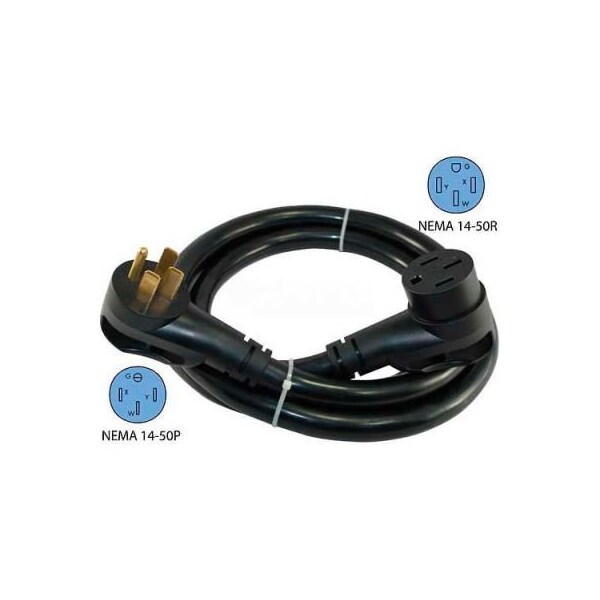 Conntek 15306, 30-Ft 50-Amp RV Straight Blade Extension Cord with NEMA 14-50P/R and Ergo Grip 15306 - main